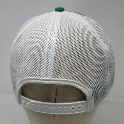 Green Trucker Hat OS Mesh Back Snapback Plant Food Fertilizer Patch Vintage
