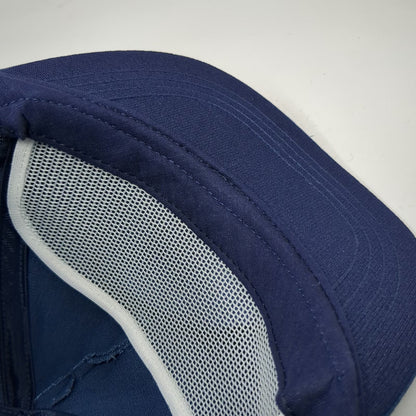 Master Dexter Lock Open A New Door 5 Panel Blue Snapback Hat USA Logo Vintage
