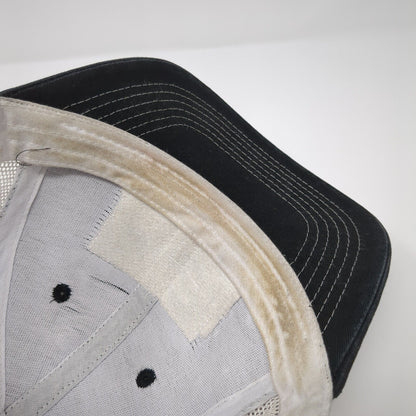 Bull American Flag Flat Bill Snapback Trucker Hat Black OSFA Adjustable 6 Panel