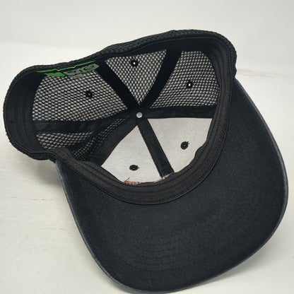 Vie Baseball Cap Black XL Sockeye Brewing Drink Like a Fish Hat Mesh Fitted
