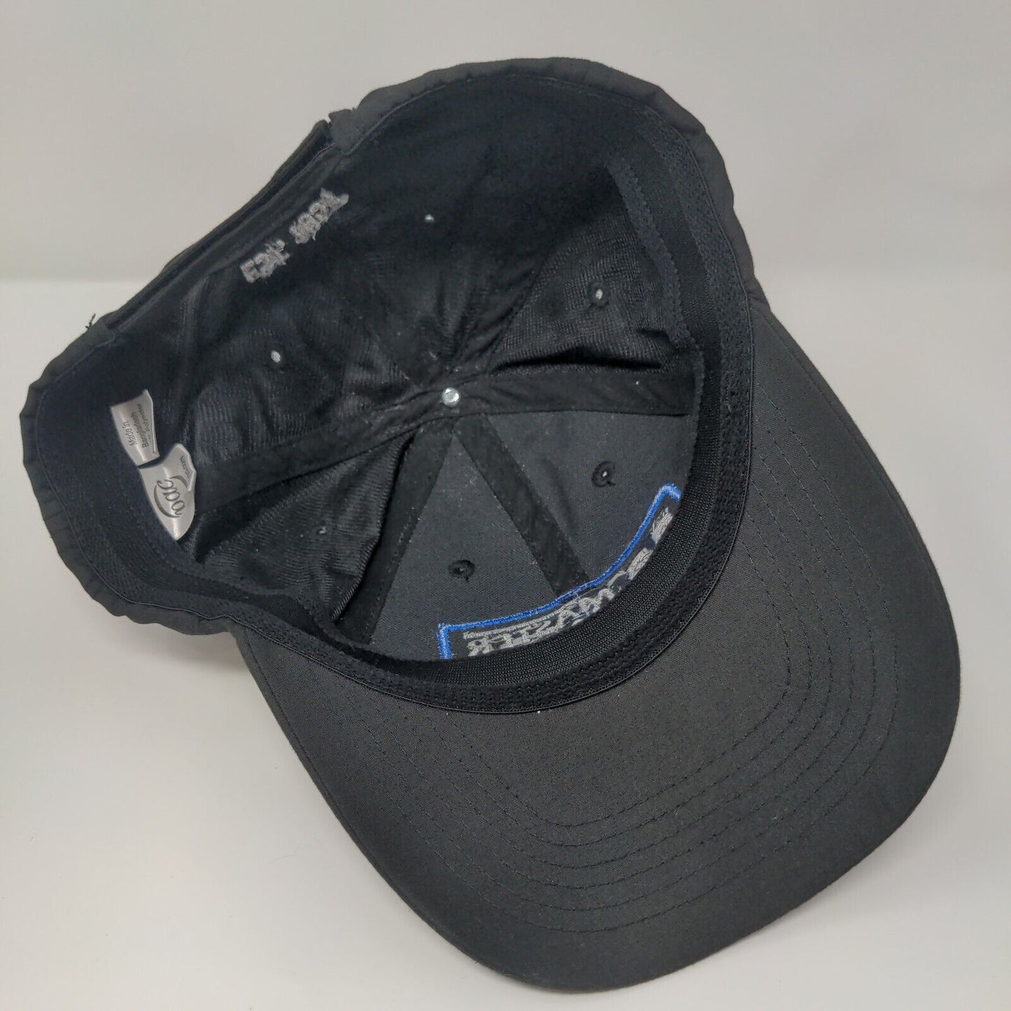 Master Halco Strapback Hat Black One Size Adjustable Embroidered