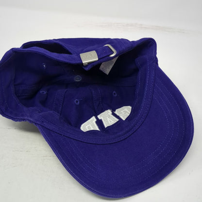 Gap Baseball Cap Blue M Cotton Slideback Pink White Embroidered Logo 6 Panel Hat