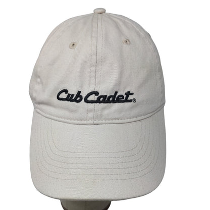 Cub Cadet Men's Strapback Hat Tan Embroidered Logo 100% Cotton Logo