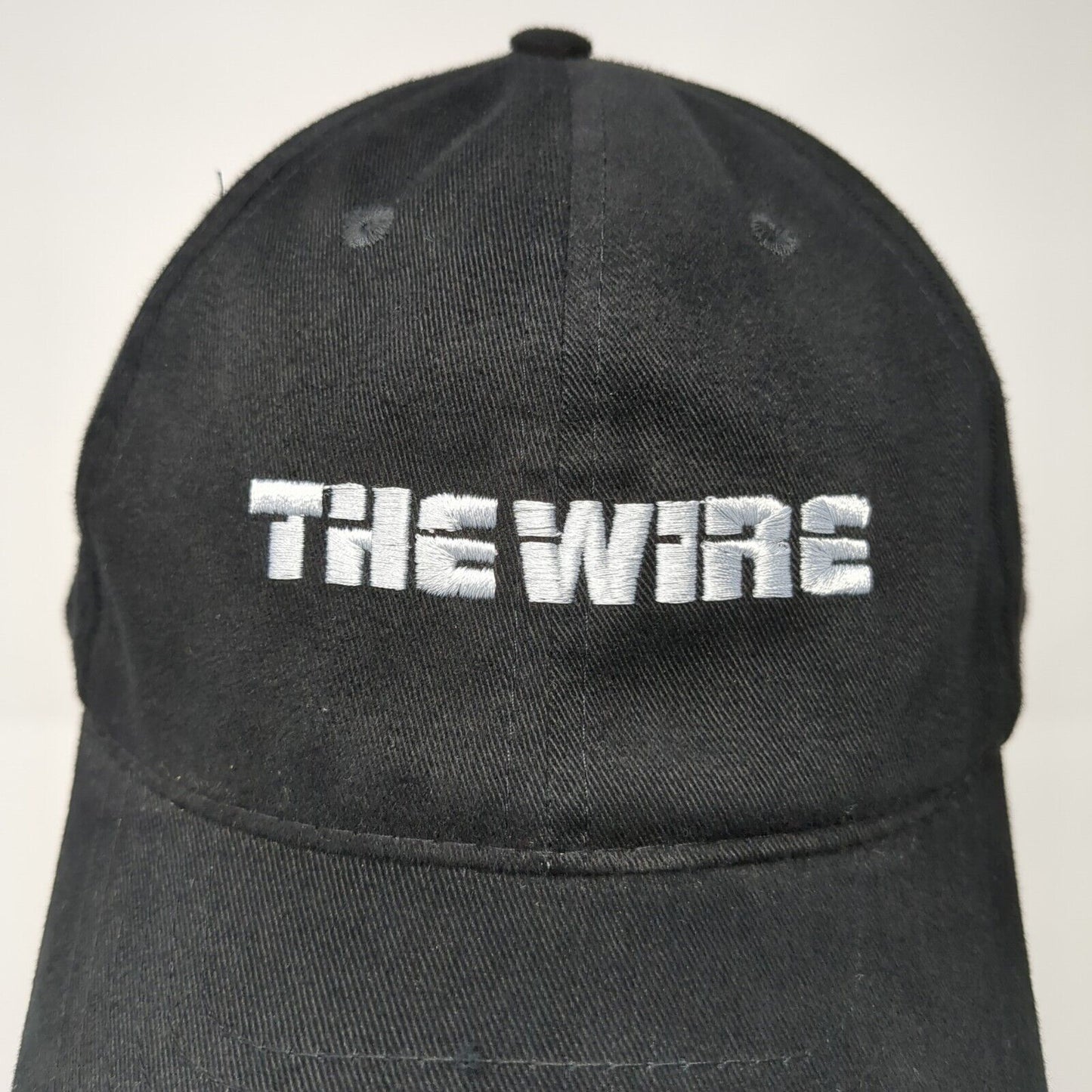 HBO The Wire TV Show Strapback Hat Black OSFA Embroidered Logo