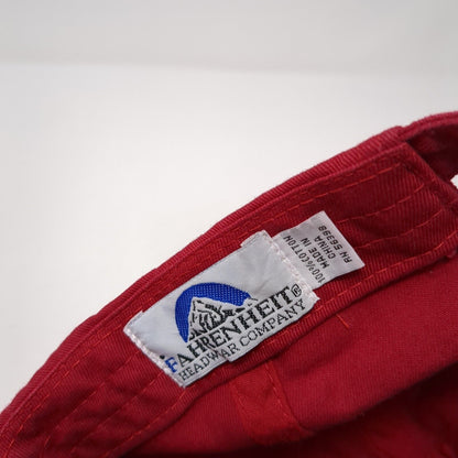 Sea Came Big Fine Key Florida Slideback Hat Red One Size Adjustable Fahrenheit