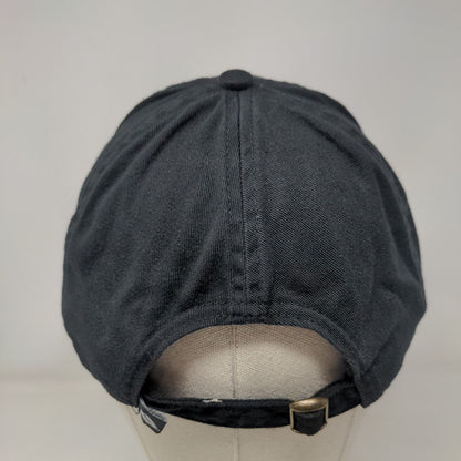 American Lamb Slideback Hat Black One Size Embroidered Vent Holes