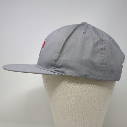 Richardson Snapback Gray L Performance Athletic Club Embroidery Flat Brim Hat