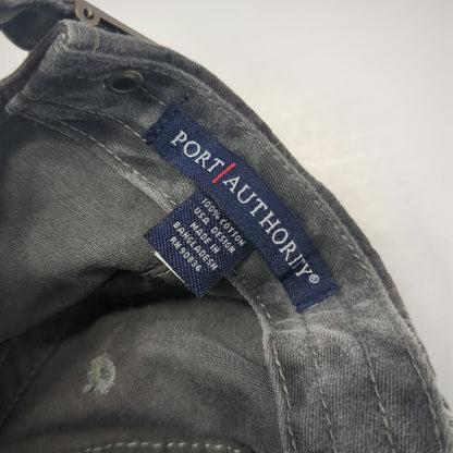 Port Authority Gray One Size Baseball Cap Acid Wash Slideback Accountant Hat
