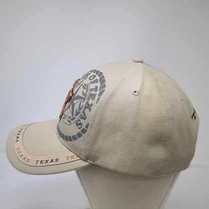Baseball Cap Beige One Size Texas State Seal TX Embroidery Graphic Hat Strapback