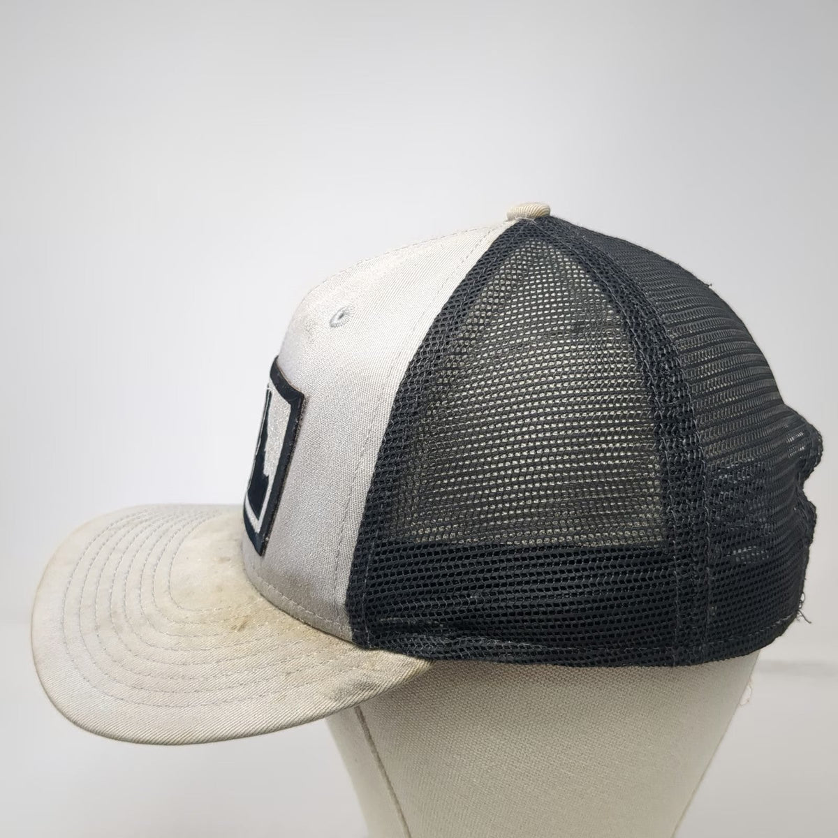 New Era Gray Black Trucker Hat One Size TGN Productions Idaho State Patch