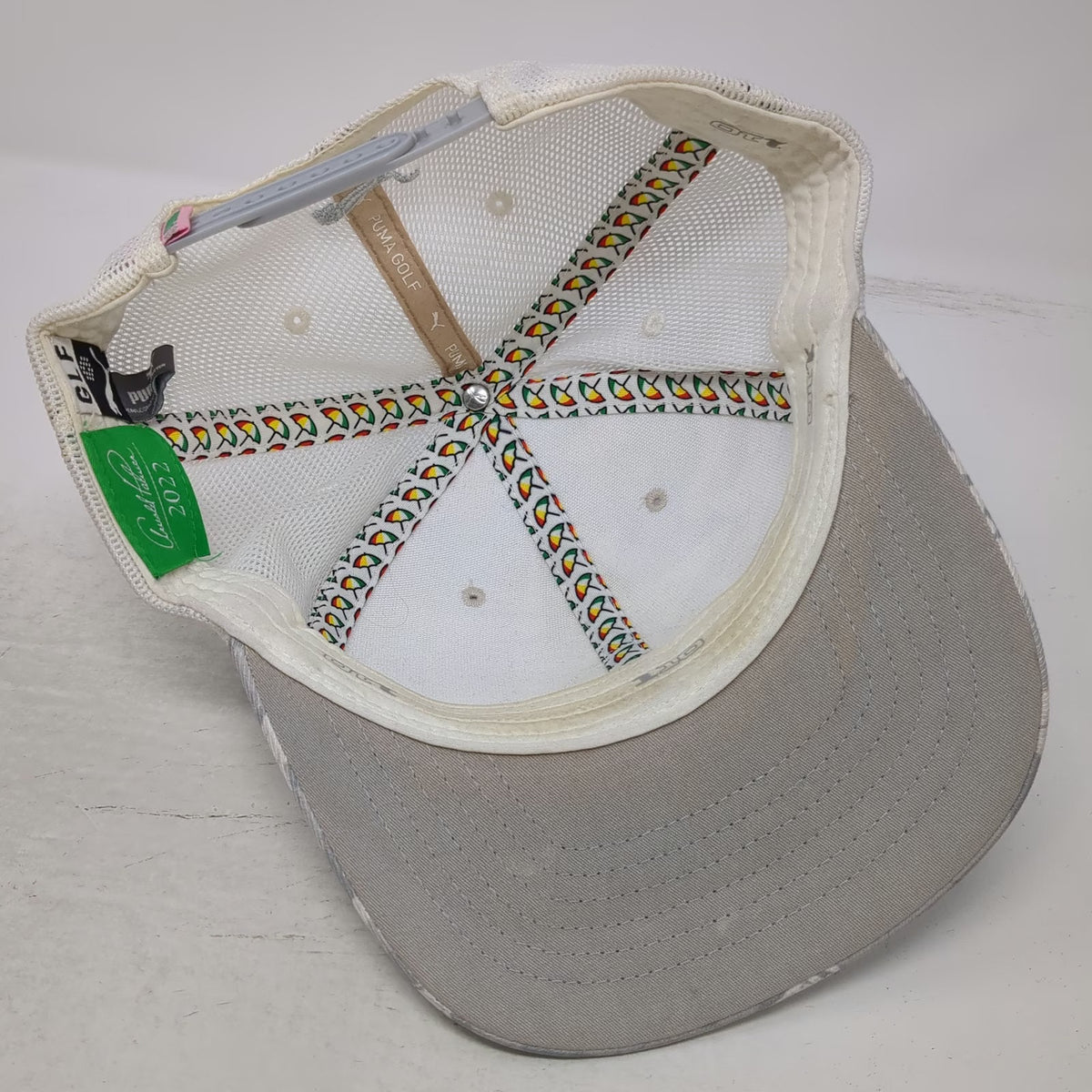 Puma Gray Arnold Palmer Camo Trucker Hat One Size Golf Umbrella P Patch Mesh