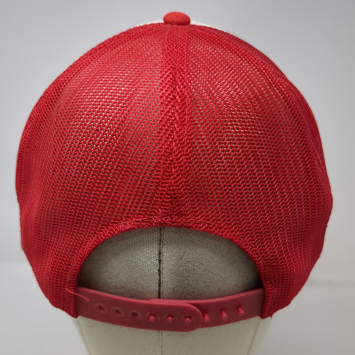 Vernon Trucker Hat Red One Size US Army Served Pride Honor Snapback Mesh Graphic