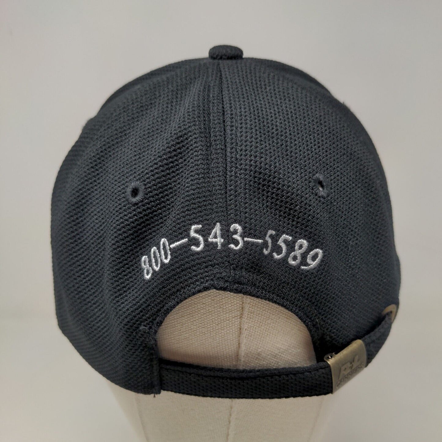 R+L Carriers Racing Men's Slideback Hat Black OSFM #17 Embroidered Logo