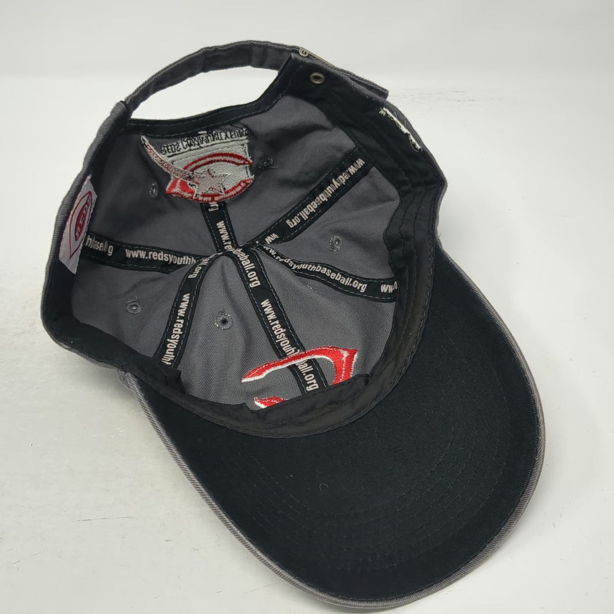 Outdoor Cap Cincinnati Reds MLB Gray Red Baseball Cap One Size Embroidered Hat