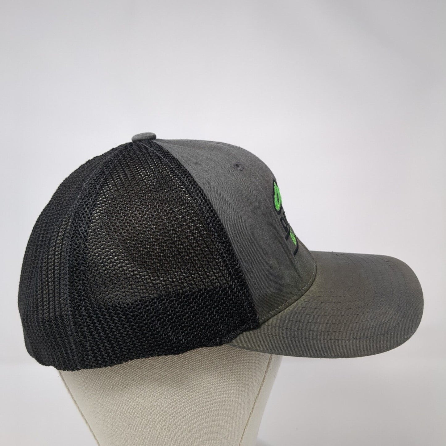 Owen Diesel Buhl Idaho Fitted Trucker Hat Gray L/XL Mesh Back Richardson