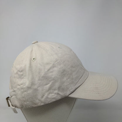 Trinity Slideback Hat Tan OSFM Adjustable Embroidered Cotton Quake City Caps