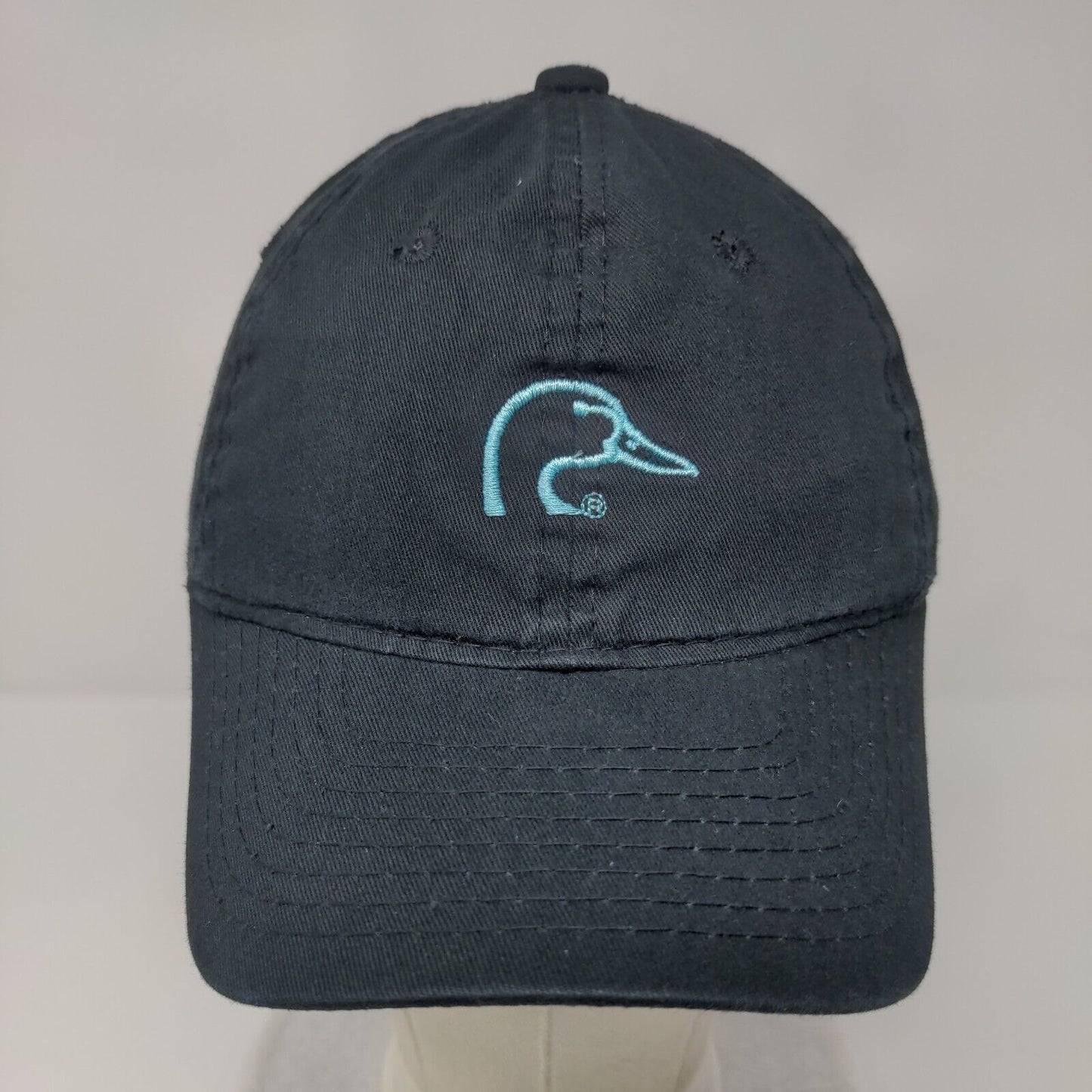Ducks Unlimited Strapback Hat Black OSFM Adjustable Embroidered 6 Panel