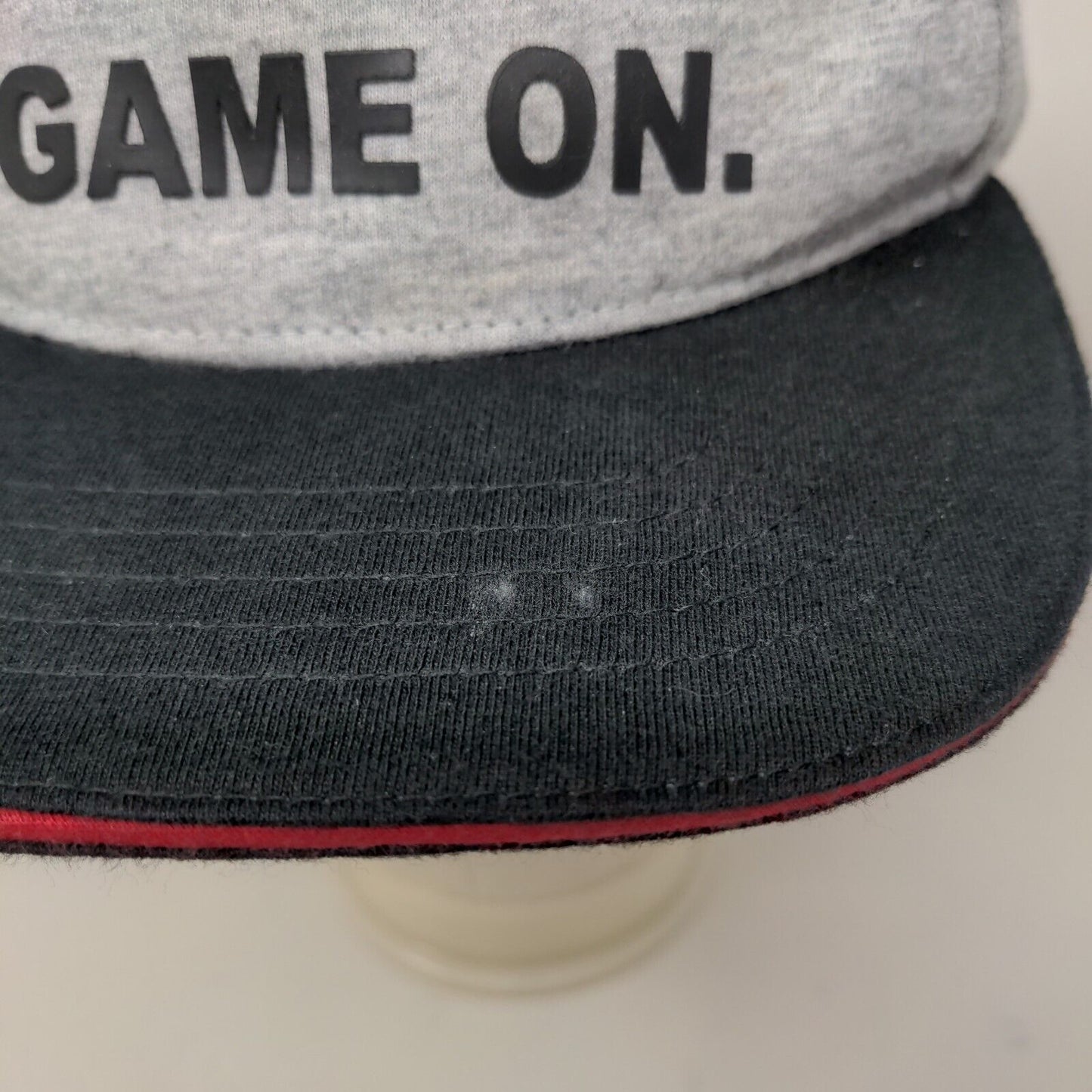 Place Boy's Snapback Hat Gray Black Size S-M 4-7 3D Game On Logo