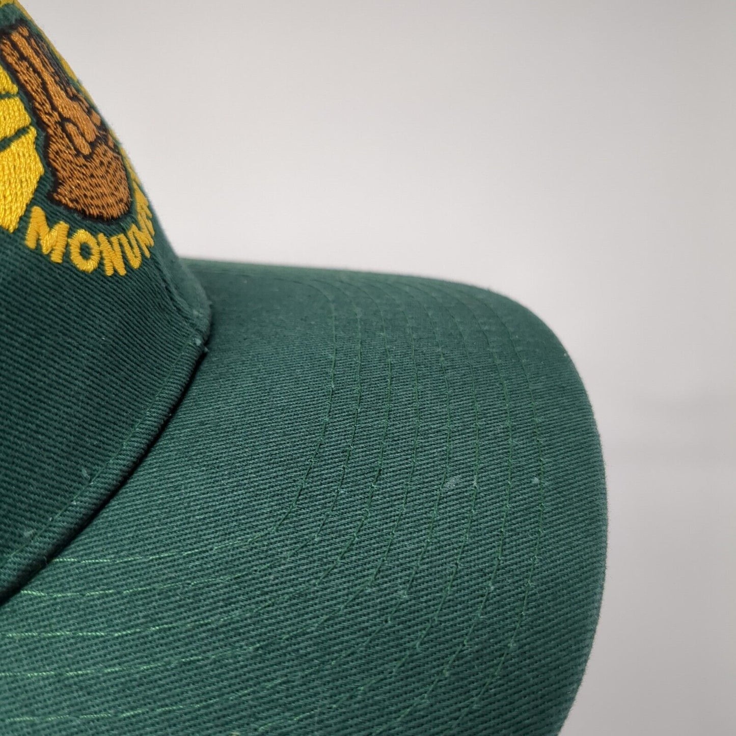 Monumental Snapback Mesh Back Trucker Hat Green One Size Crew Leader Cap