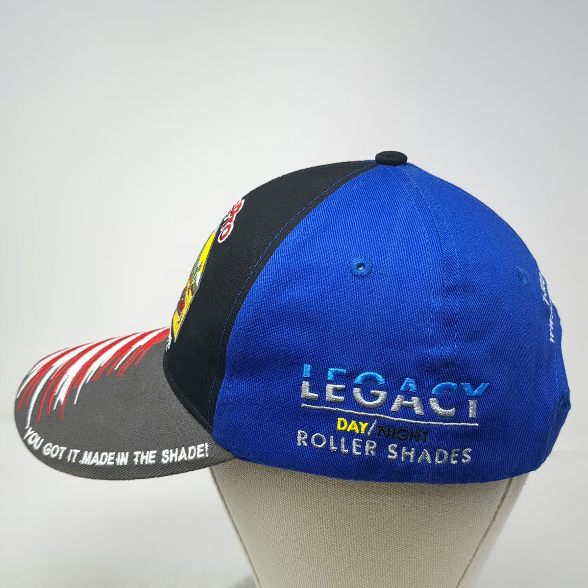 ShadePro Baseball Cap Blue Black Gray One Size American Flag Quartzsite RV Hat