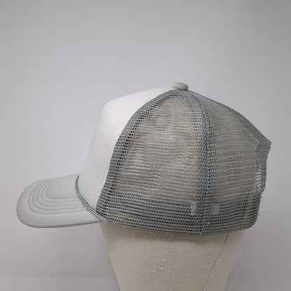 G45 Glacier Distillery Snapback Trucker Hat Gray OS Adjustable Mesh Back Rope