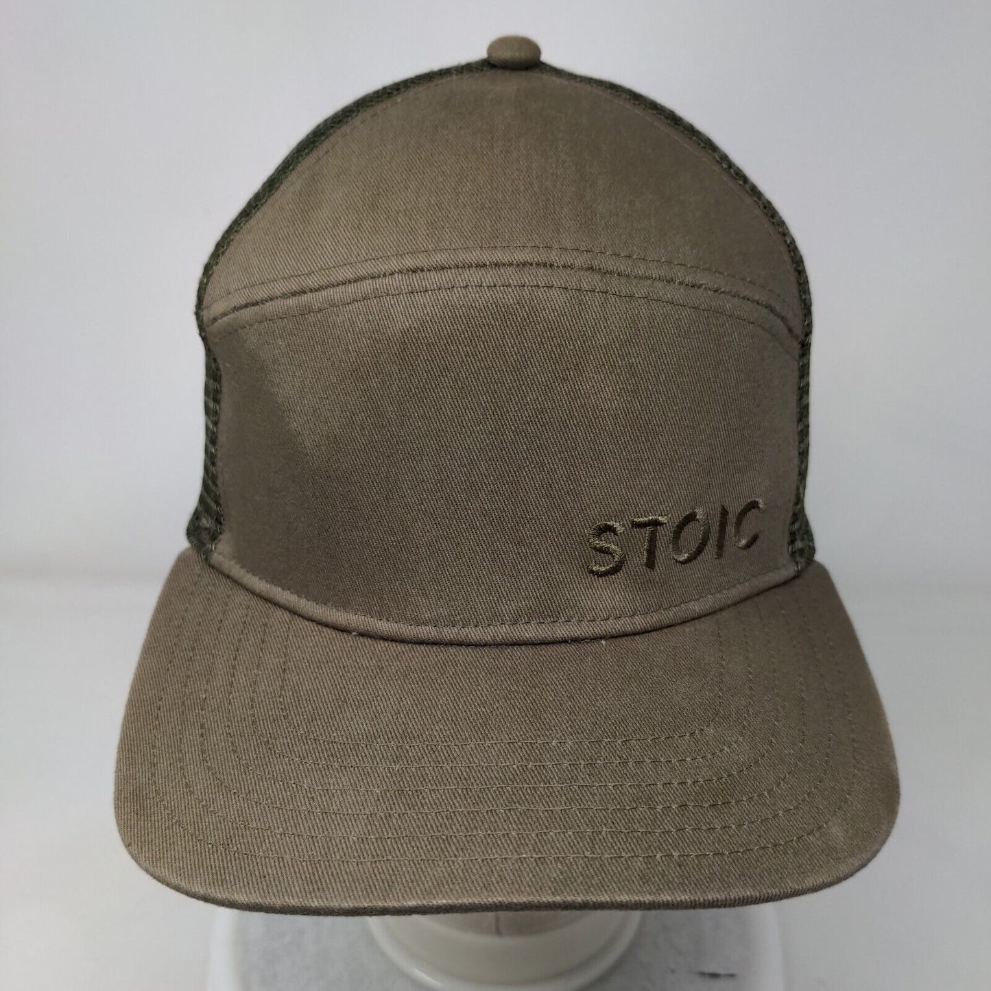 Stoic Snapback Trucker Hat Multicolor One Size Adjustable Embroidered Mesh Back