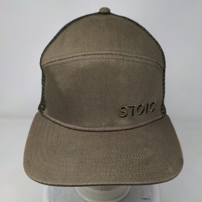 Stoic Snapback Trucker Hat Multicolor One Size Adjustable Embroidered Mesh Back