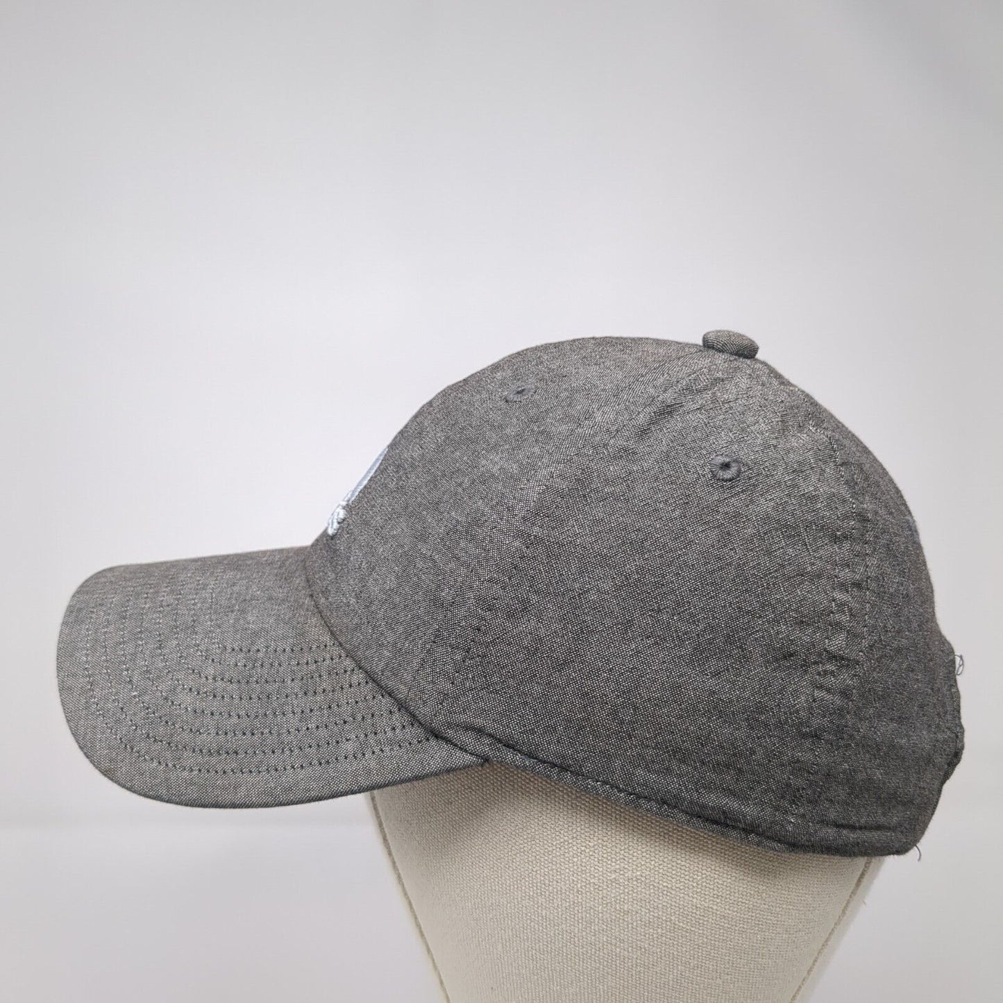 Adidas 3 Stripes Slideback Hat Gray One Size Embroidered Climalite
