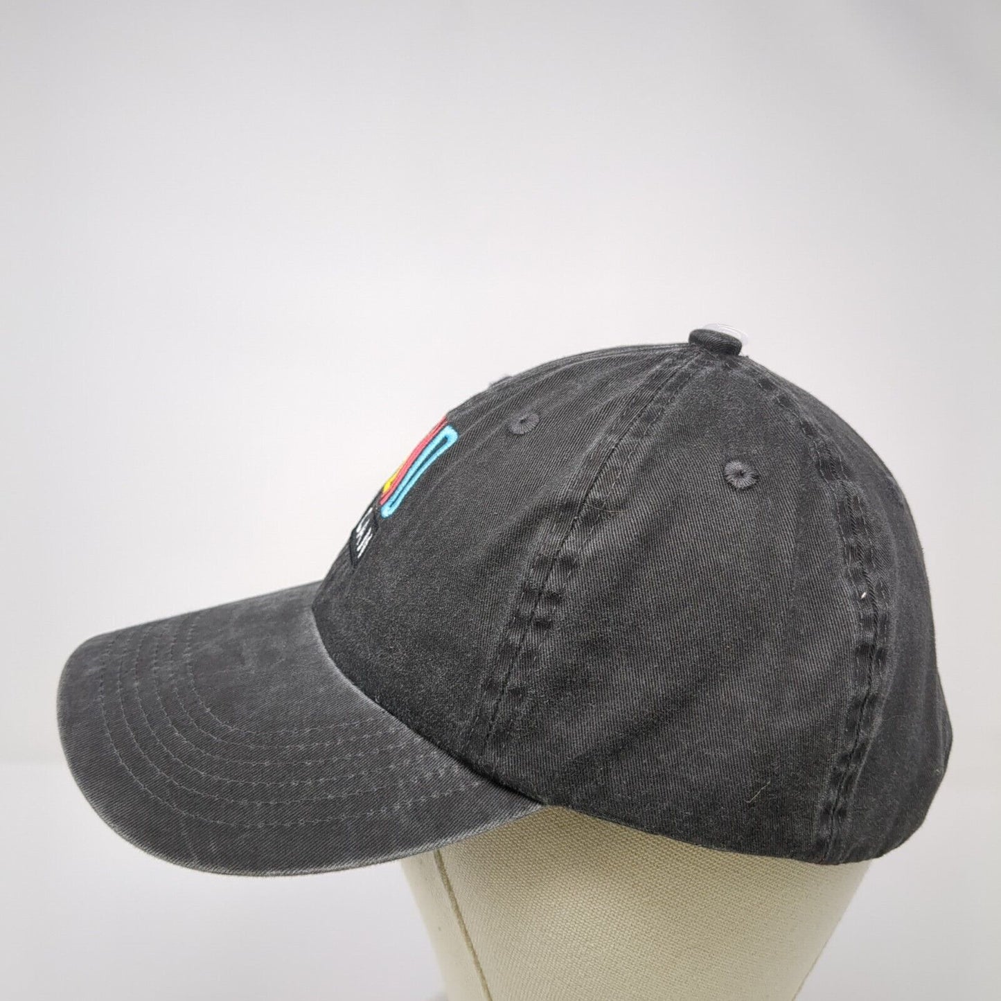 End Can Slideback Hat Black One Size Adjustable Embroidered Port Authority