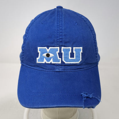 Disney Parks Monsters University MU Blue Baseball Cap One Size Distressed Hat