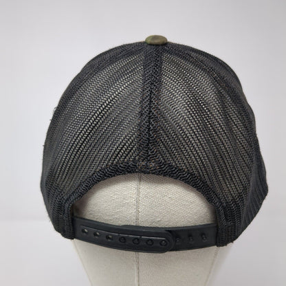 Mellow Johnny's Snapback Trucker Hat Camo One Size Mesh Back Yupoong
