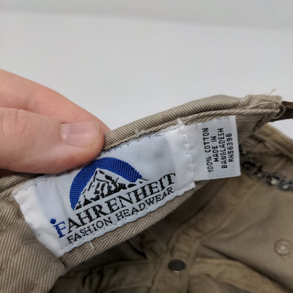 Alta Snowflake Slideback Hat Tan OSFA Embroidered Leather Strap