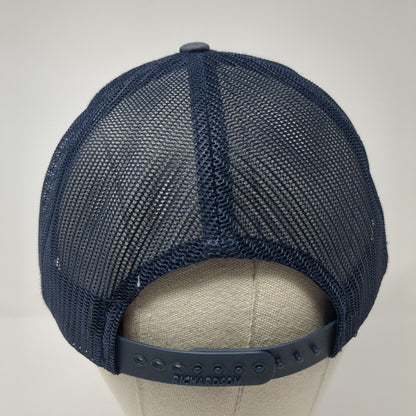 The San Franciscan Roaster Co. Snapback Trucker Hat Blue OS Mesh Back Richardson