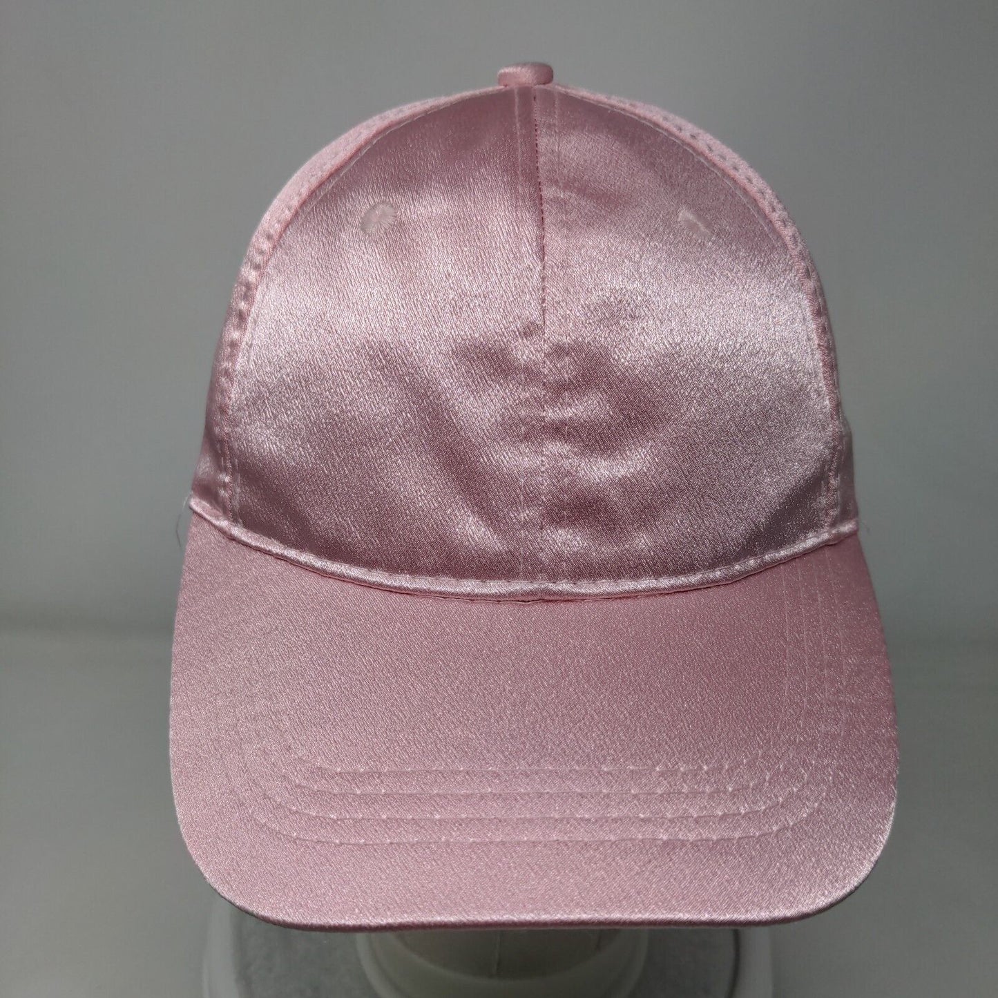 Unbranded Slideback Hat Pink One Size Adjustable Solid Blank 6 Panel