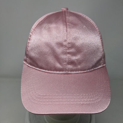 Unbranded Slideback Hat Pink One Size Adjustable Solid Blank 6 Panel