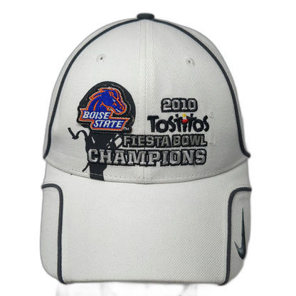 Nike Boise State Broncos NCAA Cap White OSFM 2010 Fiesta Bowl Champions Official