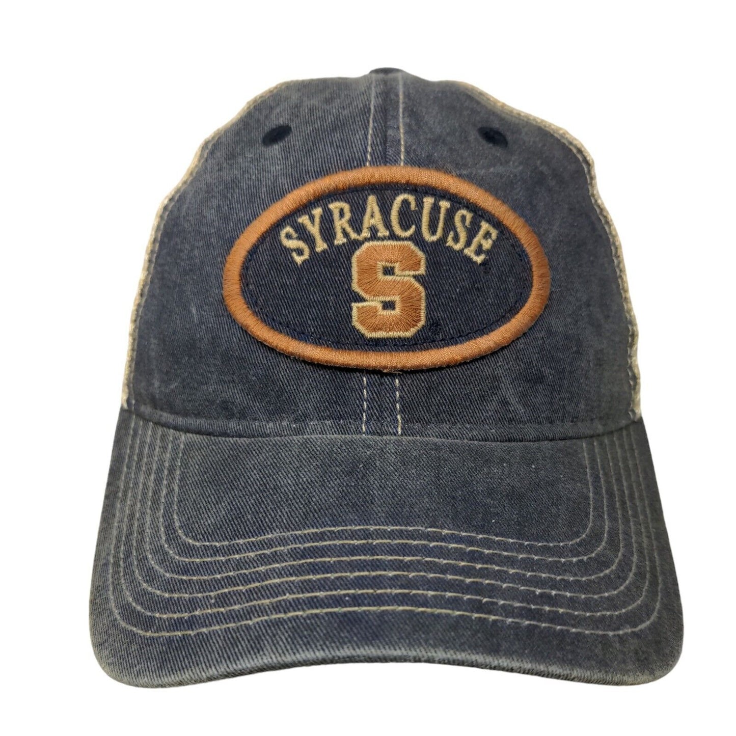 Legacy Men's Snapback Mesh Back Hat Blue Embroidered Syracuse University Logo