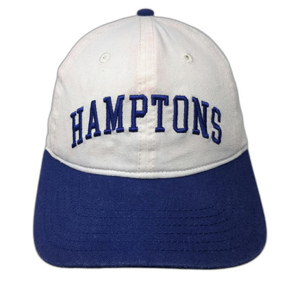 Mad Engine Hamptons Embroidered Baseball Cap White Blue One Size Slideback Hat