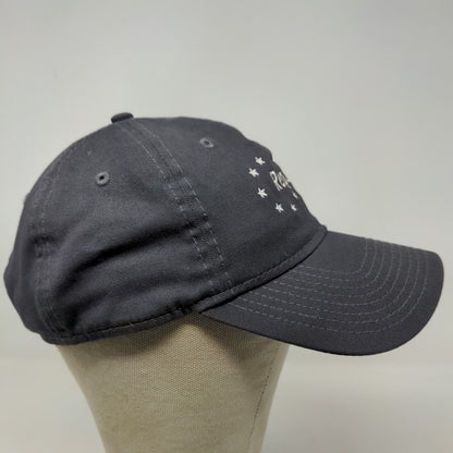 New Era Men's Slideback Hat Gray Size OSFM Embroidered Republic Airways Cotton