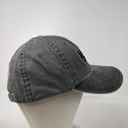 Decky Baseball Cap Gray One Size Side Zipper Pocket Hilltop Station Hat Strap
