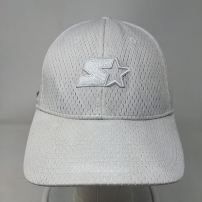 Starter Fitted Hat White L/XL Dri-Star Embroidered Breathable Outdoor