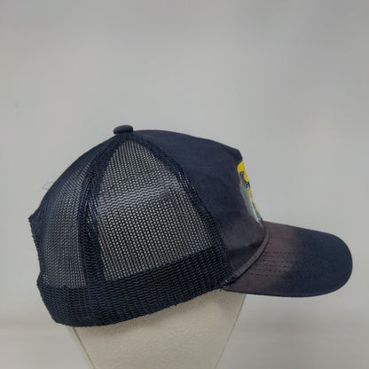 Bass Pro Shops Snapback Trucker Hat Blue OSFM Adjustable Mesh Back Gone Fishing