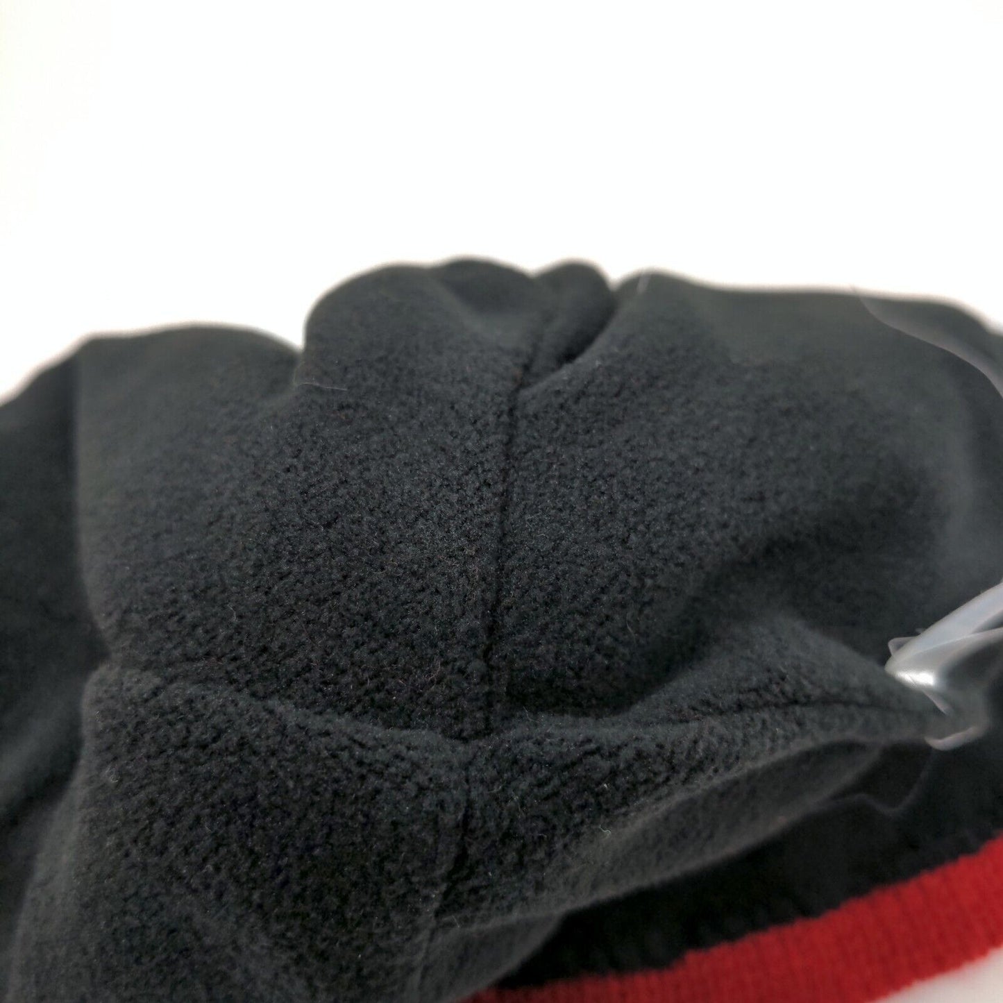 CLIF Bar Men's Knit Beanie Hat Red Embroidered Logo 100% Acrylic