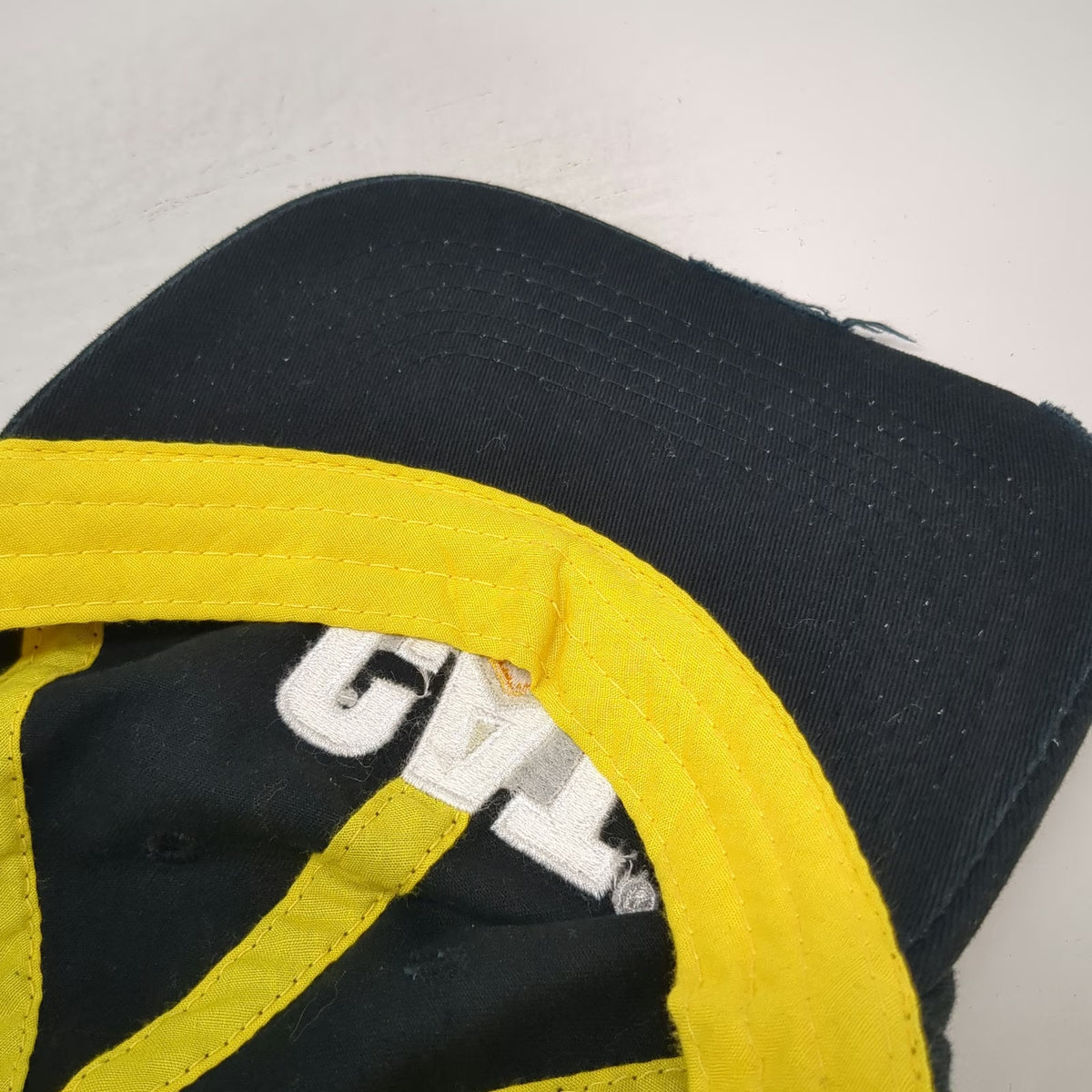 Caterpillar Baseball Cap Black Yellow One Size World's 785 Truck Simplot Hat