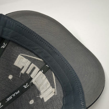 Richardson Baseball Cap Black XL Fitted Pulse Embroidered Clutch Logo Sports Hat