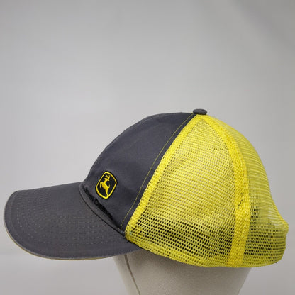 John Deere Snapback Trucker Hat Multicolor OS Adjustable Embroidered Mesh Back