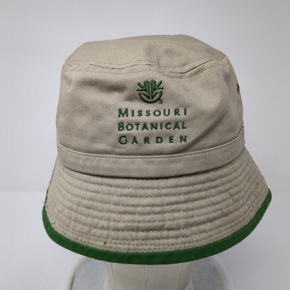 Missouri Botanical Garden Bucket Hat Tan One Size Embroidered Hit Wear