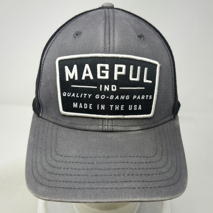 Magpul Trucker Hat Gray One Size Mesh Back USA Patch Snapback Adjustable Cap