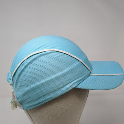 Brooks Strapback 5 Panel Cap Blue One Size Adjustable Embroidered Polyester