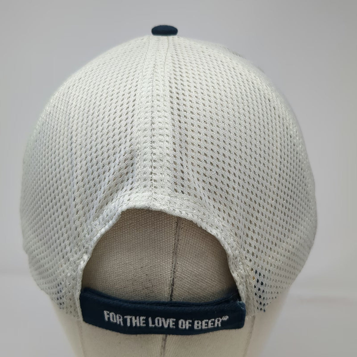 Samuel Adams Baseball Cap Blue One Size Mesh Back Beer Logo Strapback Hat Boston